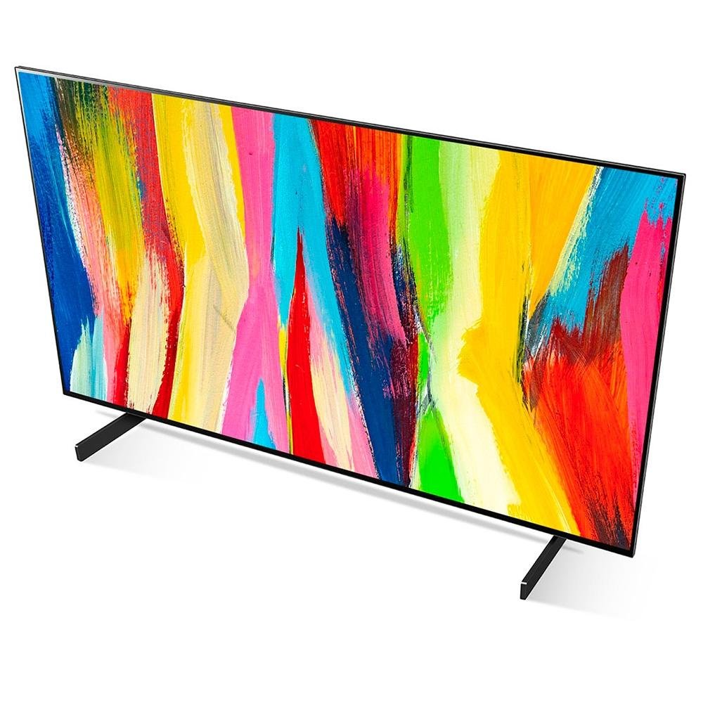 Smart TV LG 42 Polegadas OLED 4K Evo, 4 HDMI, 3 USB, NVIDIA GeForce Now, G-Sync, FreeSync, ThinQ Google, Alexa, Preto - OLED42C2PSA Smart TV LG 42 Polegadas OLED 4K Evo, 4 HDMI, 3 USB, NVIDIA GeForce Now, G-Sync, FreeSync, ThinQ Google, Alexa, Preto - OLED42C2PSA