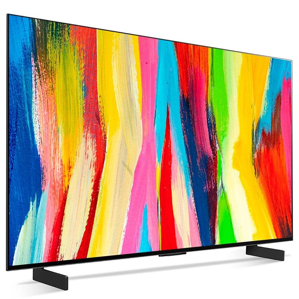 Smart TV LG 42 Polegadas OLED 4K Evo, 4 HDMI, 3 USB, NVIDIA GeForce Now, G-Sync, FreeSync, ThinQ Google, Alexa, Preto - OLED42C2PSA Smart TV LG 42 Polegadas OLED 4K Evo, 4 HDMI, 3 USB, NVIDIA GeForce Now, G-Sync, FreeSync, ThinQ Google, Alexa, Preto - OLED42C2PSA