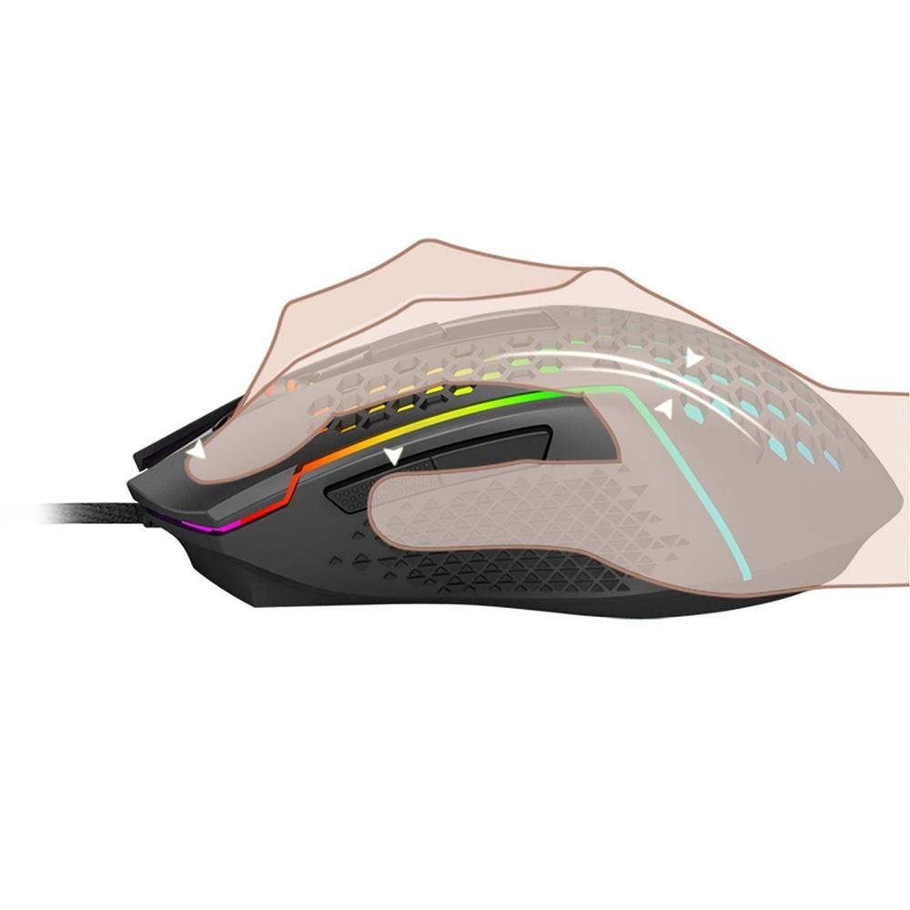 Mouse Gamer Redragon Reaping, Chroma Mk2, RGB, 12400DPI, Optical Switch, 6 Botões, Preto - M987-K