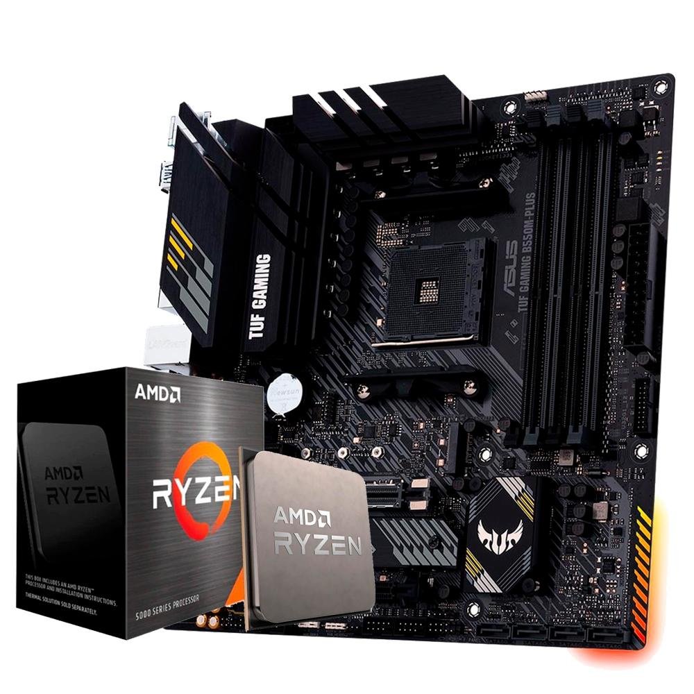 Kit Processador AMD Ryzen 7 5700X, Cache 36MB, 3.4GHz, Sem Vídeo +
