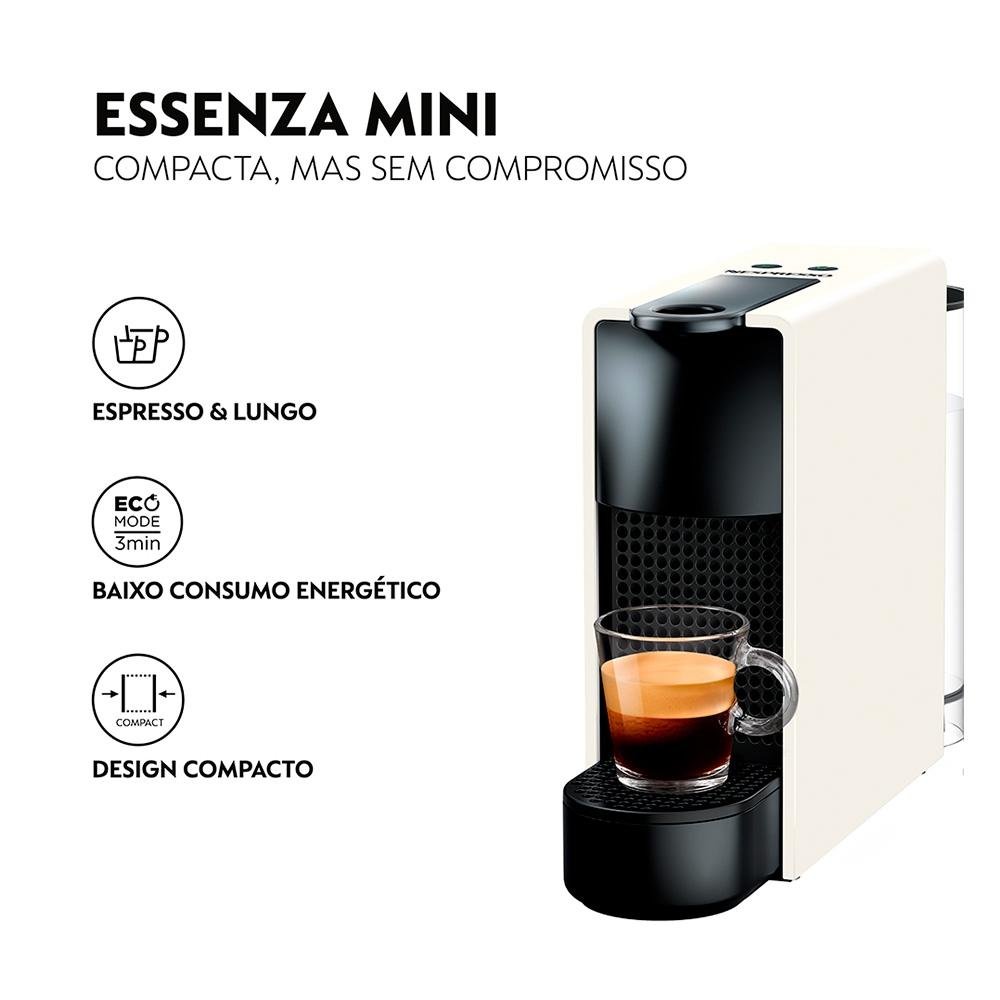 Cafeteira Nespresso Essenza Mini, 1260W, 220V, Branco - C30-BR3-WH-NE2