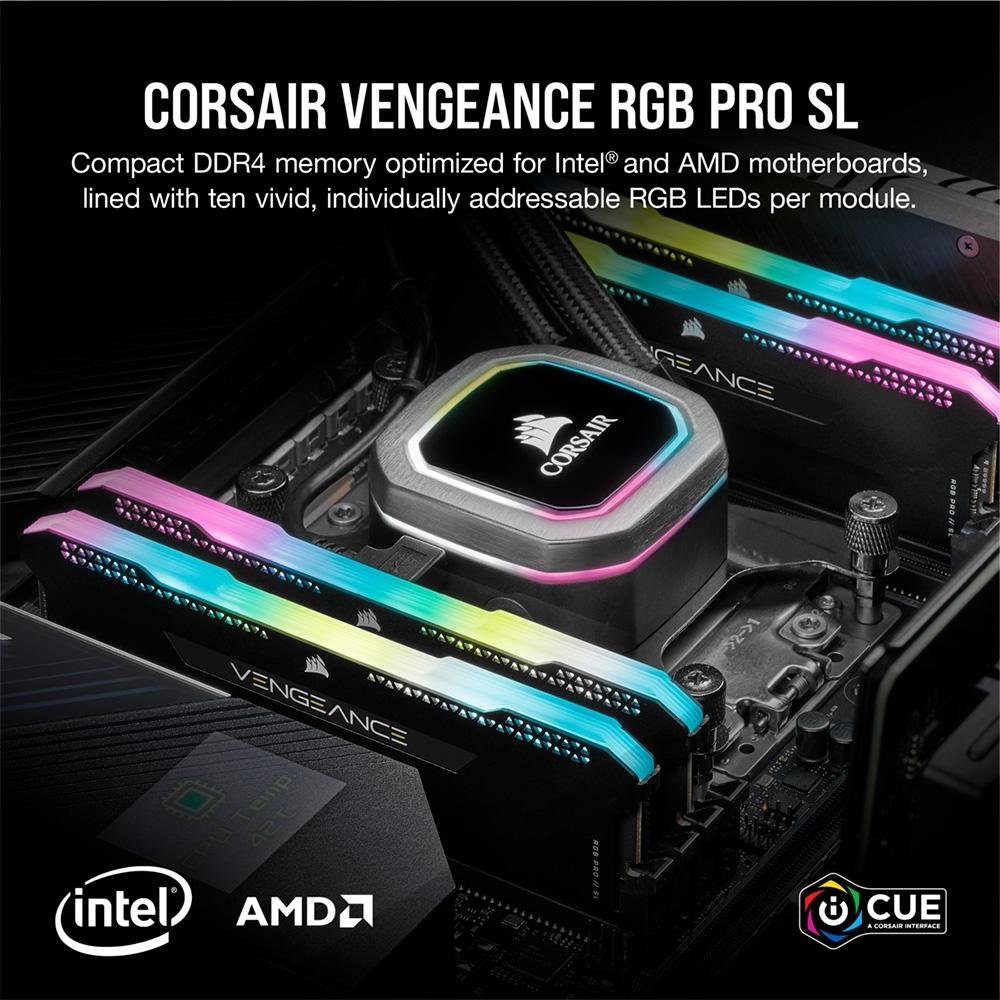 Memória Corsair Vengeance RGB PRO SL | KaBuM!