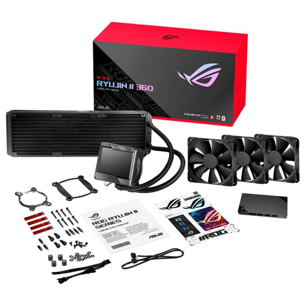 Water Cooler Asus ROG Ryujin II, 360mm, AMD e Intel para PC