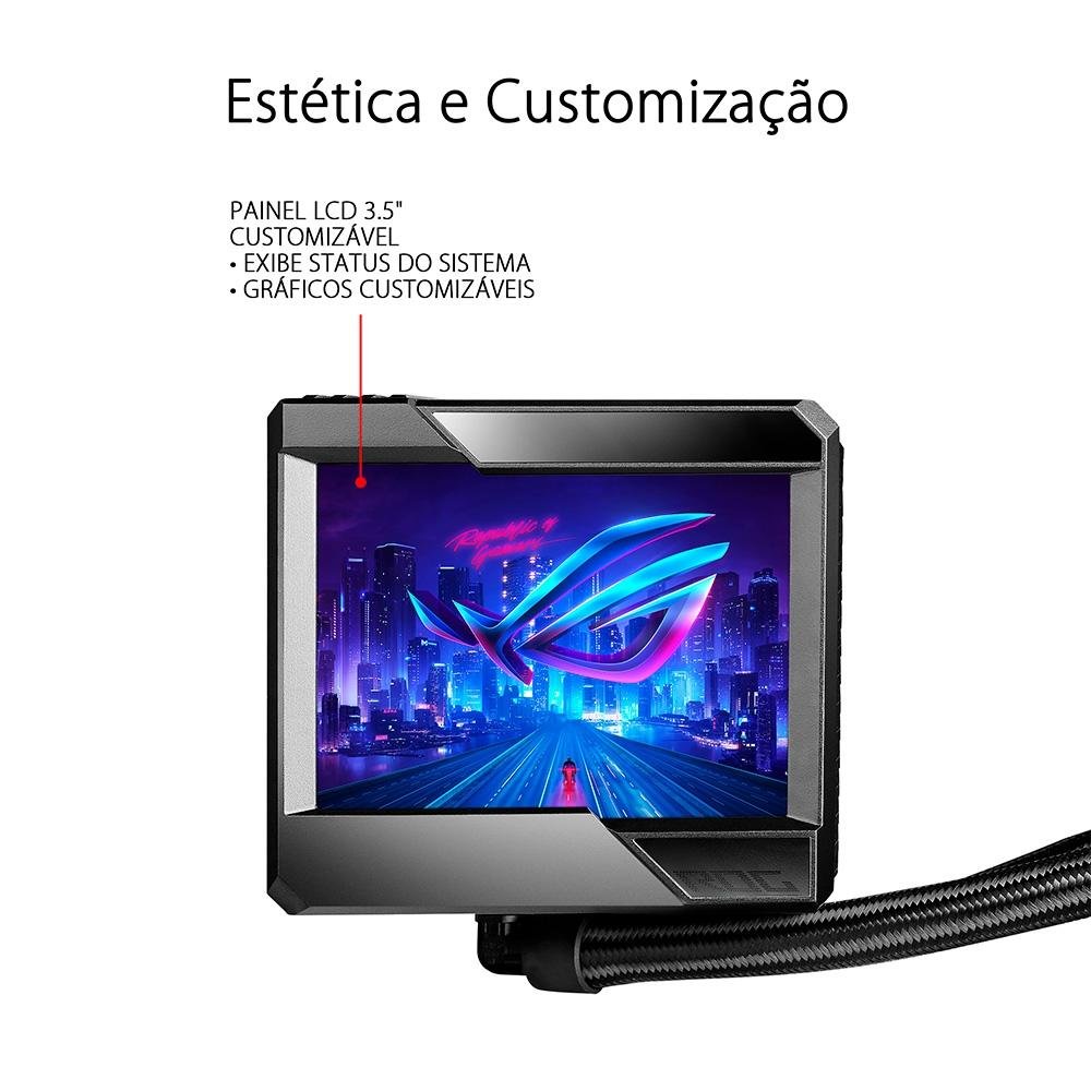 Water Cooler Asus ROG Ryujin II, 360mm, AMD e Intel para PC