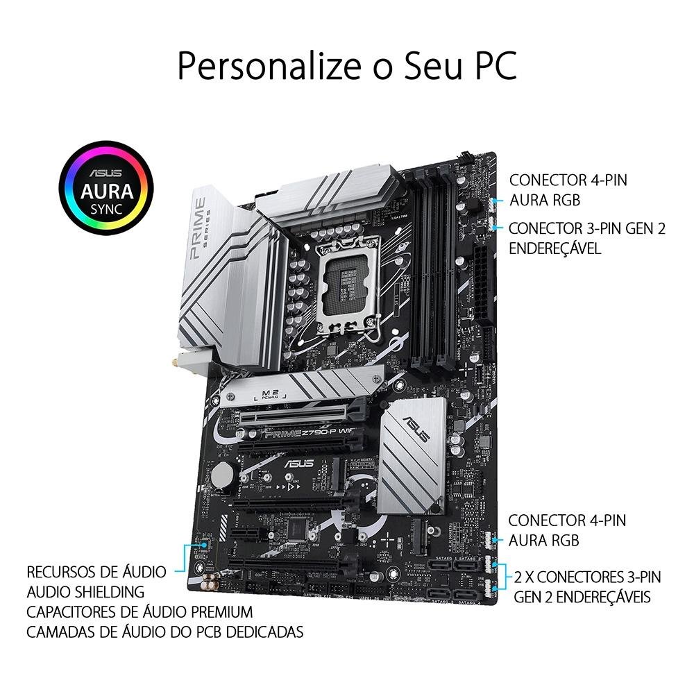 Placa Mãe Asus Prime Z790-P Wi-Fi | KaBuM!