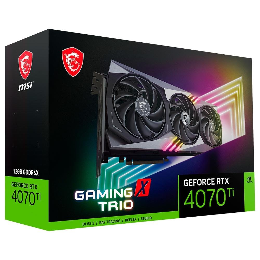 グラフィックボード・グラボ・ビデオカード MSI GeForce RTX 4070Ti GAMING X TRIO 12G MSI GeForce RTX™ 4070 Ti GAMING X TRIO 12G