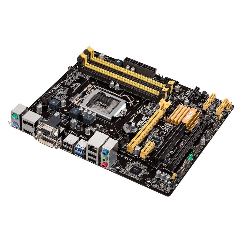 Placa-Mãe ASUS p/ Intel LGA 1150 mATX B85M-E/BR, 4xDDR3 DP/HDMI/DVI/VGA, USB 3.0 Boost, PCIe-X16, CrossfireX, SATA  6GB/s
