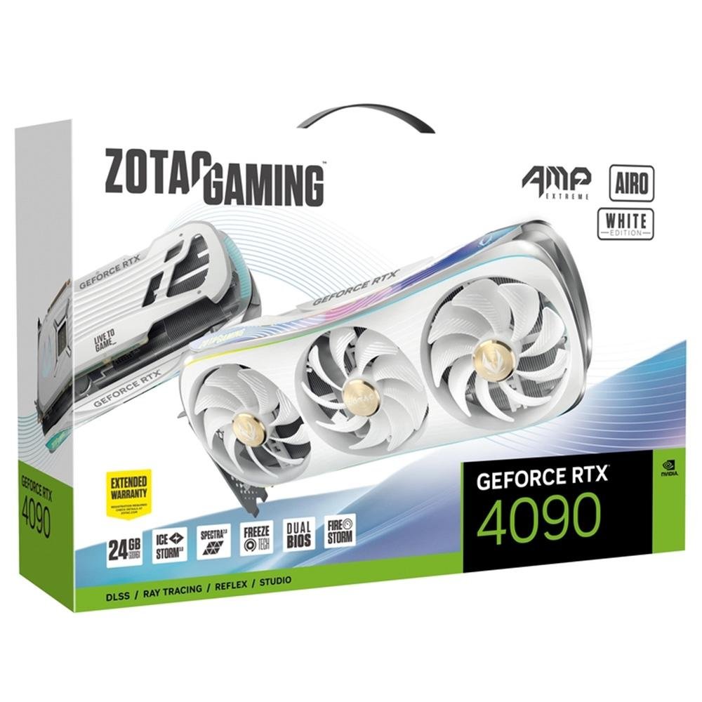Placa de Video RTX 4090 AIRO White Zotac | KaBuM!