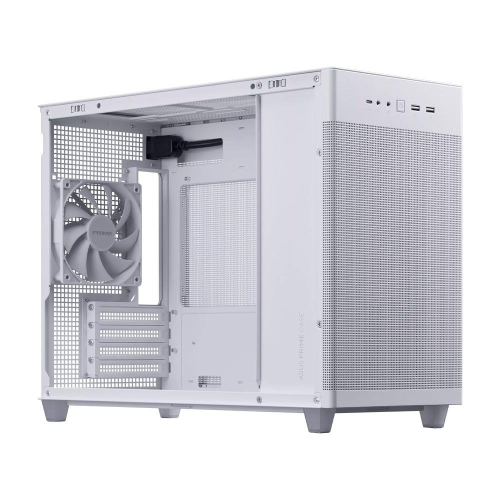 Gabinete Asus Prime AP201 Mesh, Mini Tower, Micro-ATX, Branco - 90DC00G3-B30000 Gabinete Asus Prime AP201 Mesh, Mini Tower, Micro-ATX, Branco - 90DC00G3-B30000