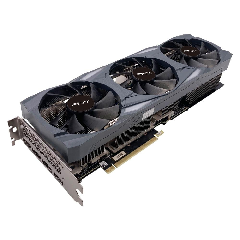 Placa de Video RTX 3070 Ti UPRISING Triple Fan PNY NVIDIA GeForce, 8 GB GDDR6X, DLSS, Ray Tracing - VCG3071T8TFMPB Placa de Video RTX 3070 Ti UPRISING Triple Fan PNY NVIDIA GeForce, 8 GB GDDR6X, DLSS, Ray Tracing - VCG3071T8TFMPB
