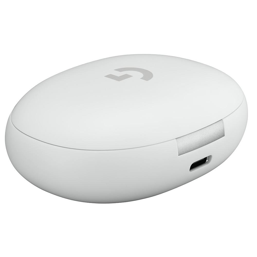 Logitech G FITS ホワイト 完全ワイヤレスイヤホン Fone de Ouvido Gamer True Wireless Logitech G FITS com Conexão USB