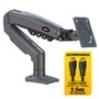 Suporte de Mesa Articulado para Monitor de 17" a 35" ELG, com Pistão a Gás e Cabo HDMI 2.0, VESA, Grafite - F98HDMI