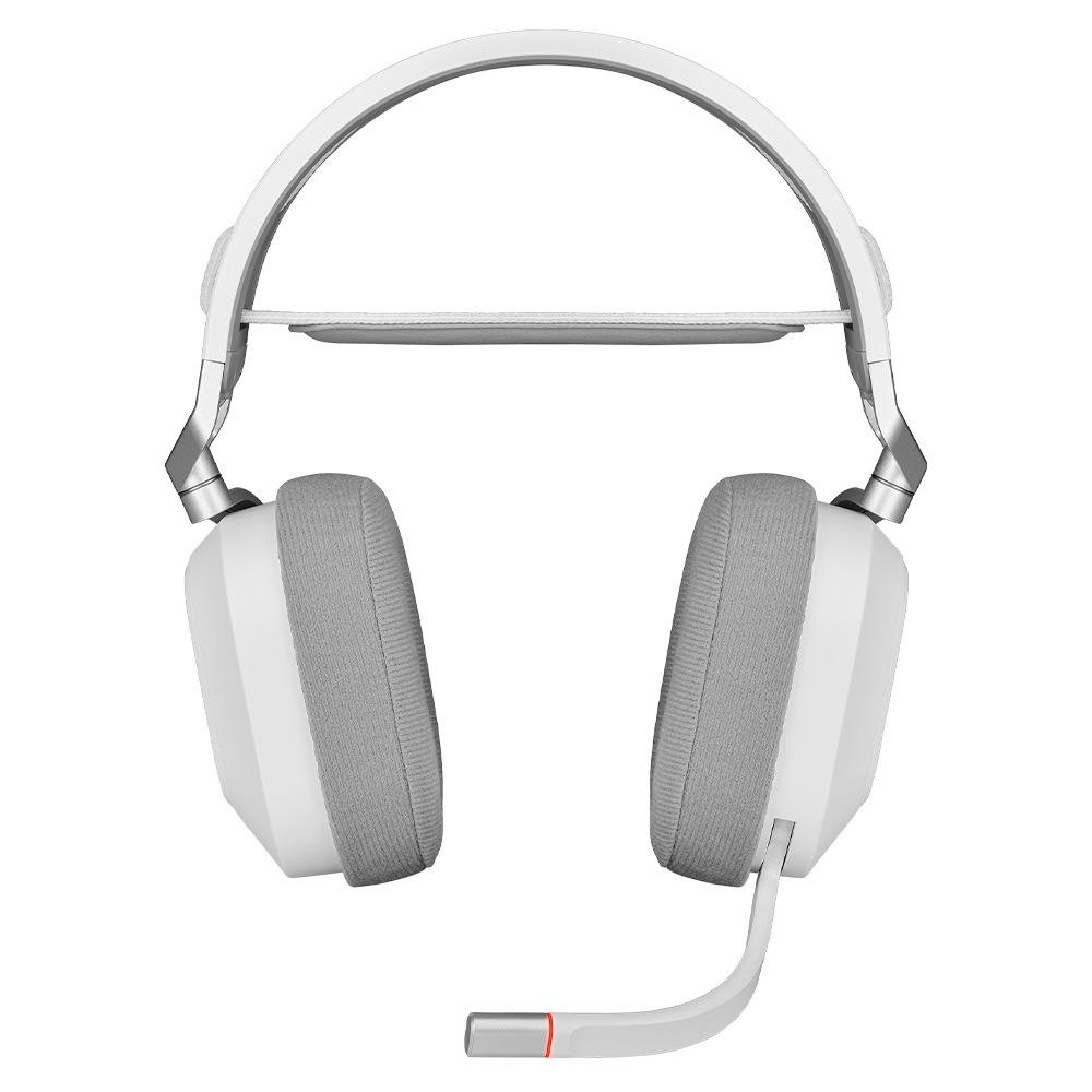 Headset Gamer Sem Fio Corsair HS80 RGB, Dolby Atmos, Drivers 50mm, Wireless, Branco - CA-9011236-NA