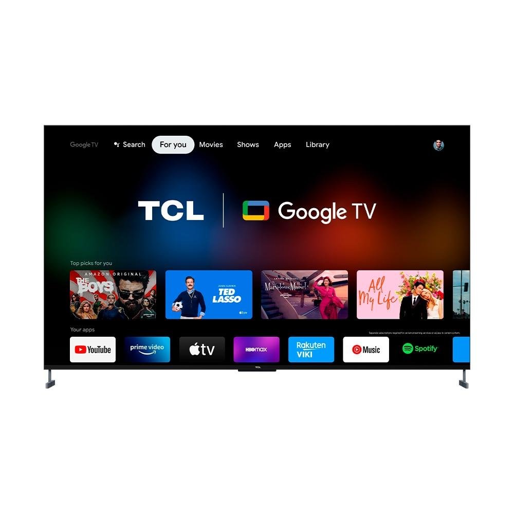 Smart TV TCL 98 Polegadas QLED 4K UHD, 4 HDMI e 2 USB, Google, Alexa, TV Dolby Atmos, Comando de voz a distancia - 98C735