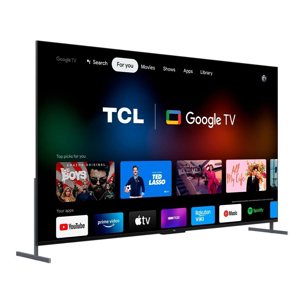 Smart TV TCL 98 Polegadas QLED 4K UHD, 4 HDMI e 2 USB, Google, Alexa, TV Dolby Atmos, Comando de voz a distancia - 98C735