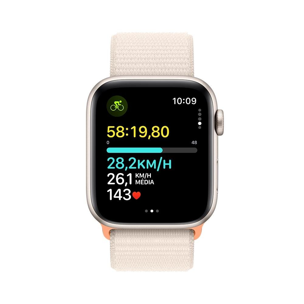Apple Watch SE GPS, Caixa Estelar 44mm | KaBuM!