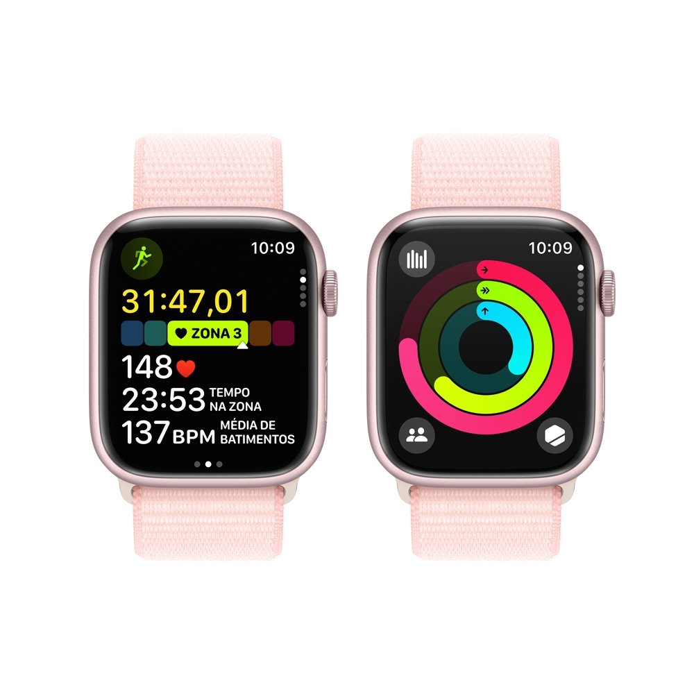 Apple Watch Series 9 45mm GPS Alumínio | KaBuM!