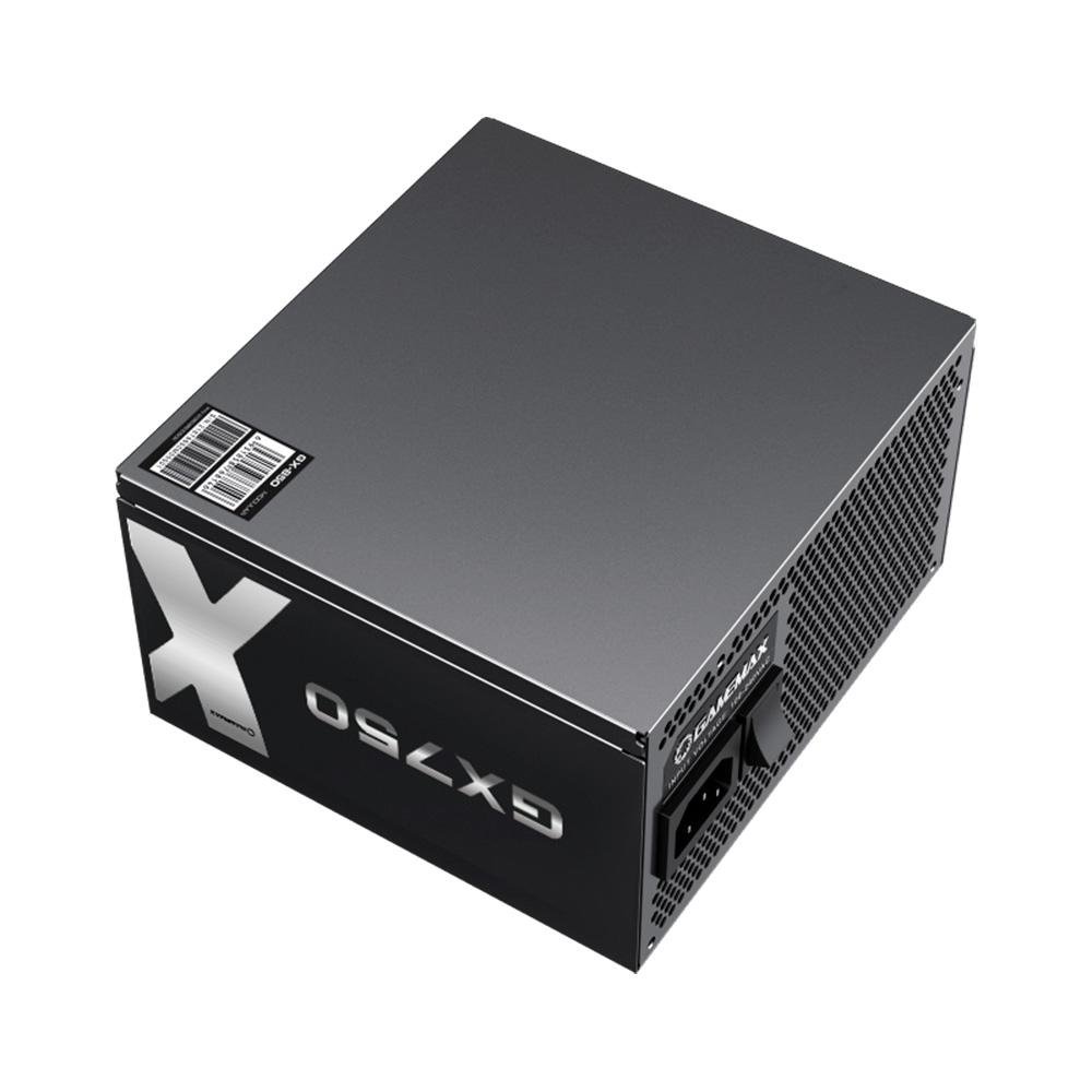 Fonte Gamemax GX750, 750W, 80 Plus Gold, Modular, PFC Ativo, Com Cabo, Preto - GX750MBKV1S7710BR
