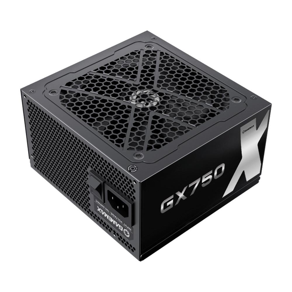 Fonte Gamemax GX750, 750W, 80 Plus Gold, Modular, PFC Ativo, Com Cabo, Preto - GX750MBKV1S7710BR