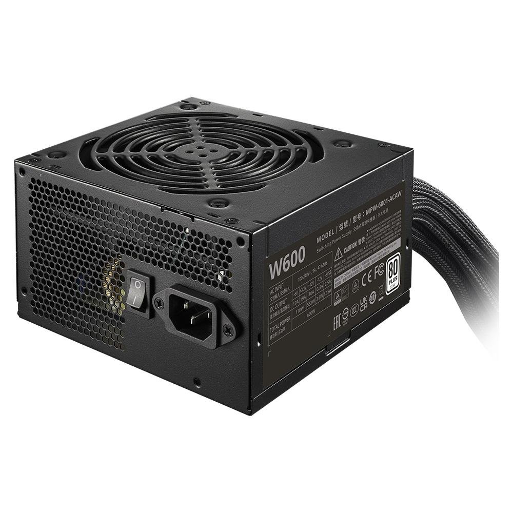 Fonte Cooler Master Elite Nex White 600, 600W, 80 Plus, PFC Ativo, Bivolt, Com Cabo, Preto - MPW-6001-ACAW-BB1 Fonte Cooler Master Elite Nex White 600, 600W, 80 Plus, PFC Ativo, Bivolt, Com Cabo, Preto - MPW-6001-ACAW-BB1