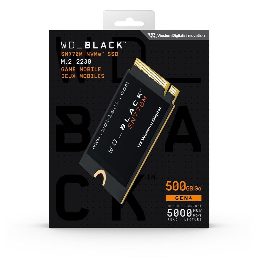 WD_BLACK SN770M 500GB 内蔵型SSD SSD WD Black 500GB SN770M, M.2 2230 NVM | KaBuM!