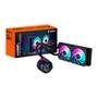 Water Cooler Gigabyte Aorus 240, RGB, 240mm, AMD/Intel, com Display LCD, Preto - GP-AORUS WATERFORCE X II 240