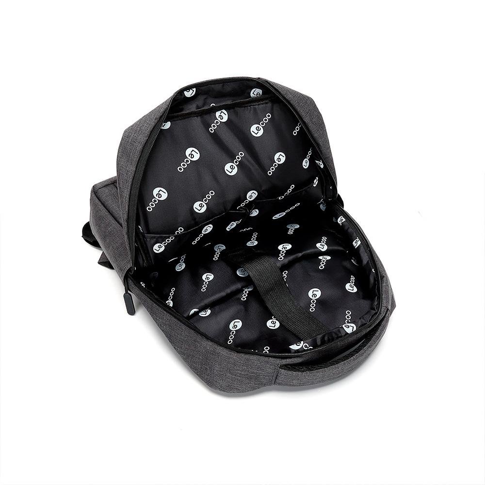 Mochila para Notebook Lecoo 15.6", Resistente a Umidade e Respingos de Água, Cinza - BG01