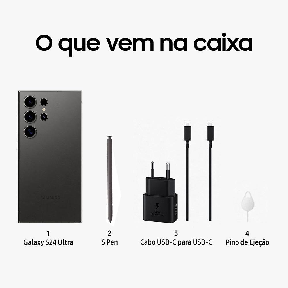 Smartphone Samsung Galaxy S24 Ultra 256GB | KaBuM!