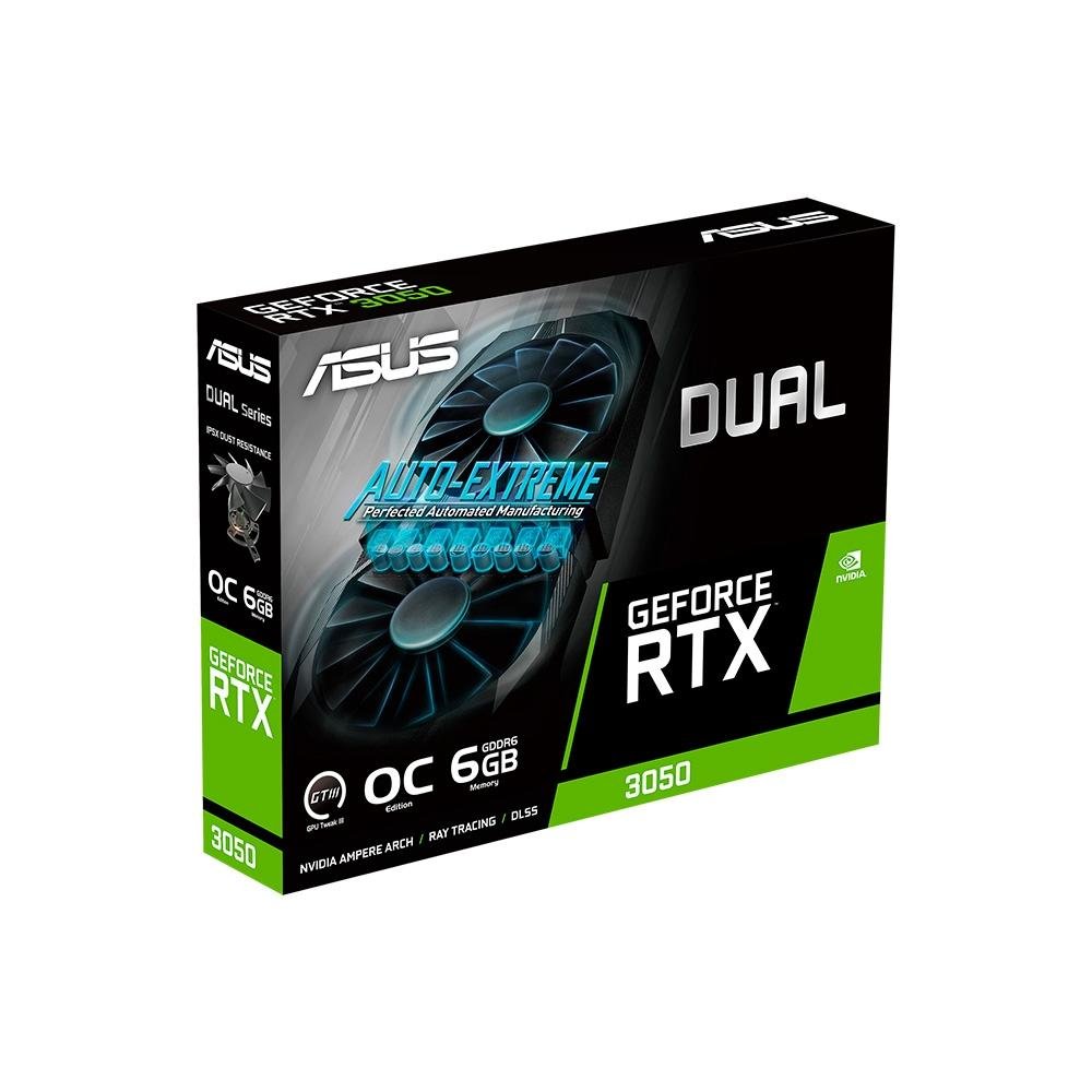 Placa de Vídeo RTX 3050 ASUS O6G | KaBuM!