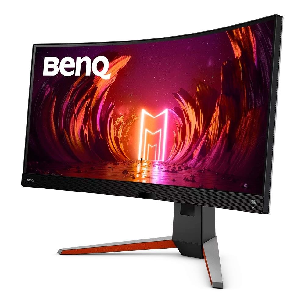 Monitor Gamer Curvo BenQ Mobiuz 34", WQHD, 144Hz, 1ms, FreeSync Pro, HDRi, DisplayPort, HDMI e USB, Altura Ajustável, Som Integrado - EX3410R