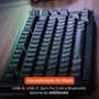 Teclado Sem Fio Mecânico Gamer Husky Nomadic, RGB, Switch Gateron G Pro Brown, Bluetooth, ABNT2, Preto - HTG800PTMA