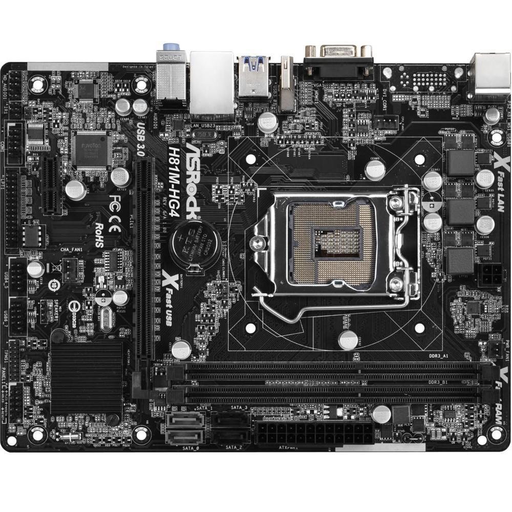 Placa-Mãe ASRock H81M-HG4, Intel LGA 1150, mATX, DDR3