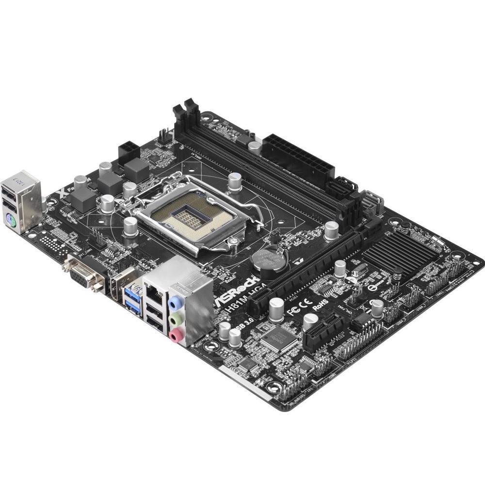 Placa-Mãe ASRock H81M-HG4, Intel LGA 1150, mATX, DDR3