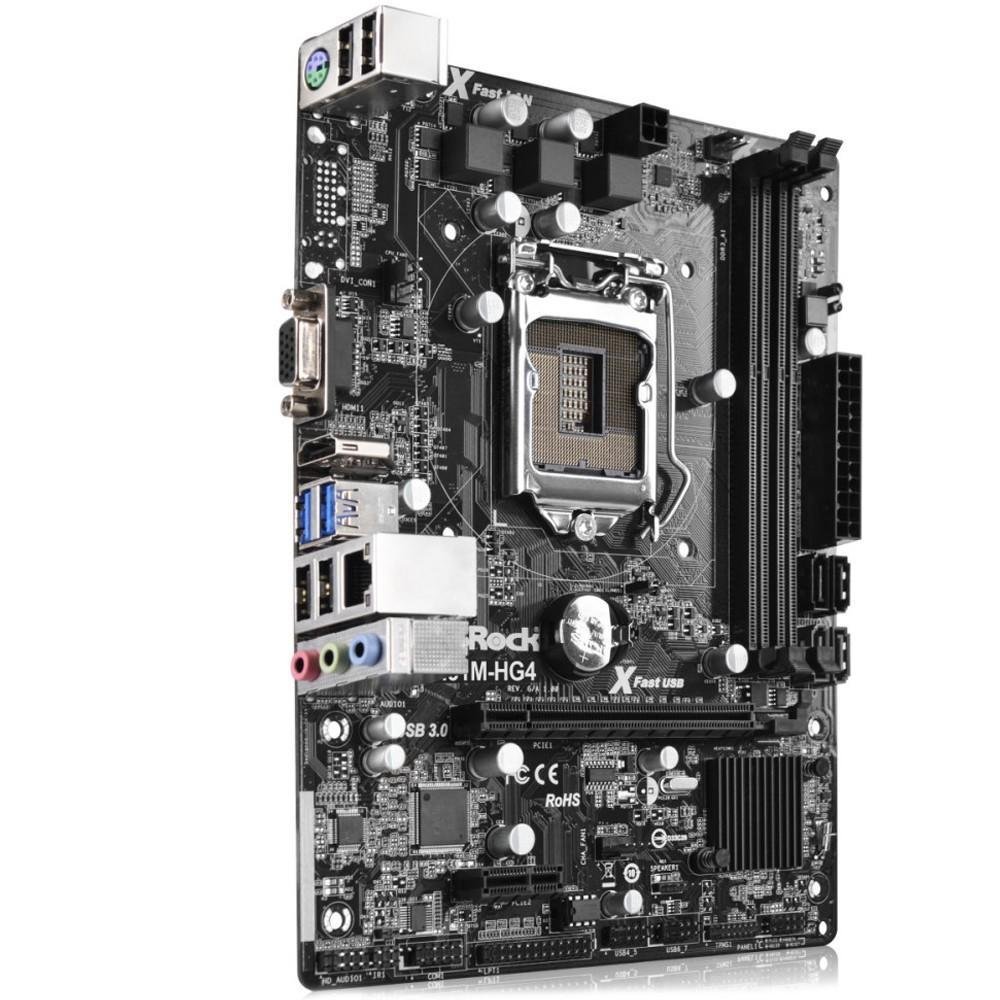 Placa-Mãe ASRock H81M-HG4, Intel LGA 1150, mATX, DDR3