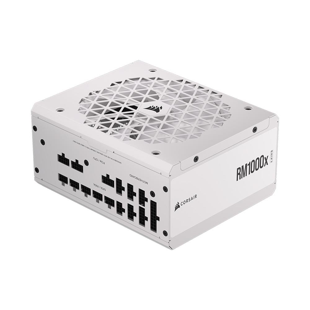 Fonte Corsair RM1000x Shift, 1000W, 80 Plus Gold, Modular, Branco - CP-9020275-BR