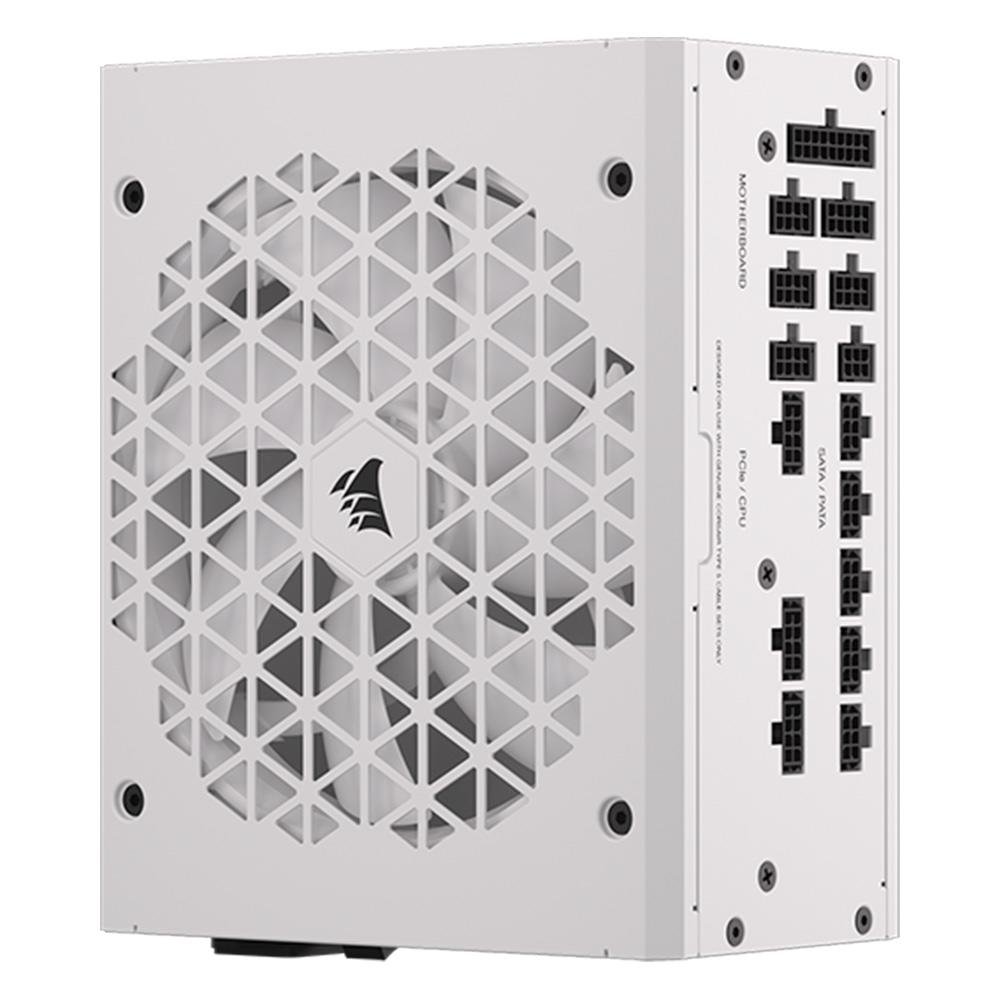 Fonte Corsair RM1000x Shift, 1000W, 80 Plus Gold, Modular, Branco - CP-9020275-BR