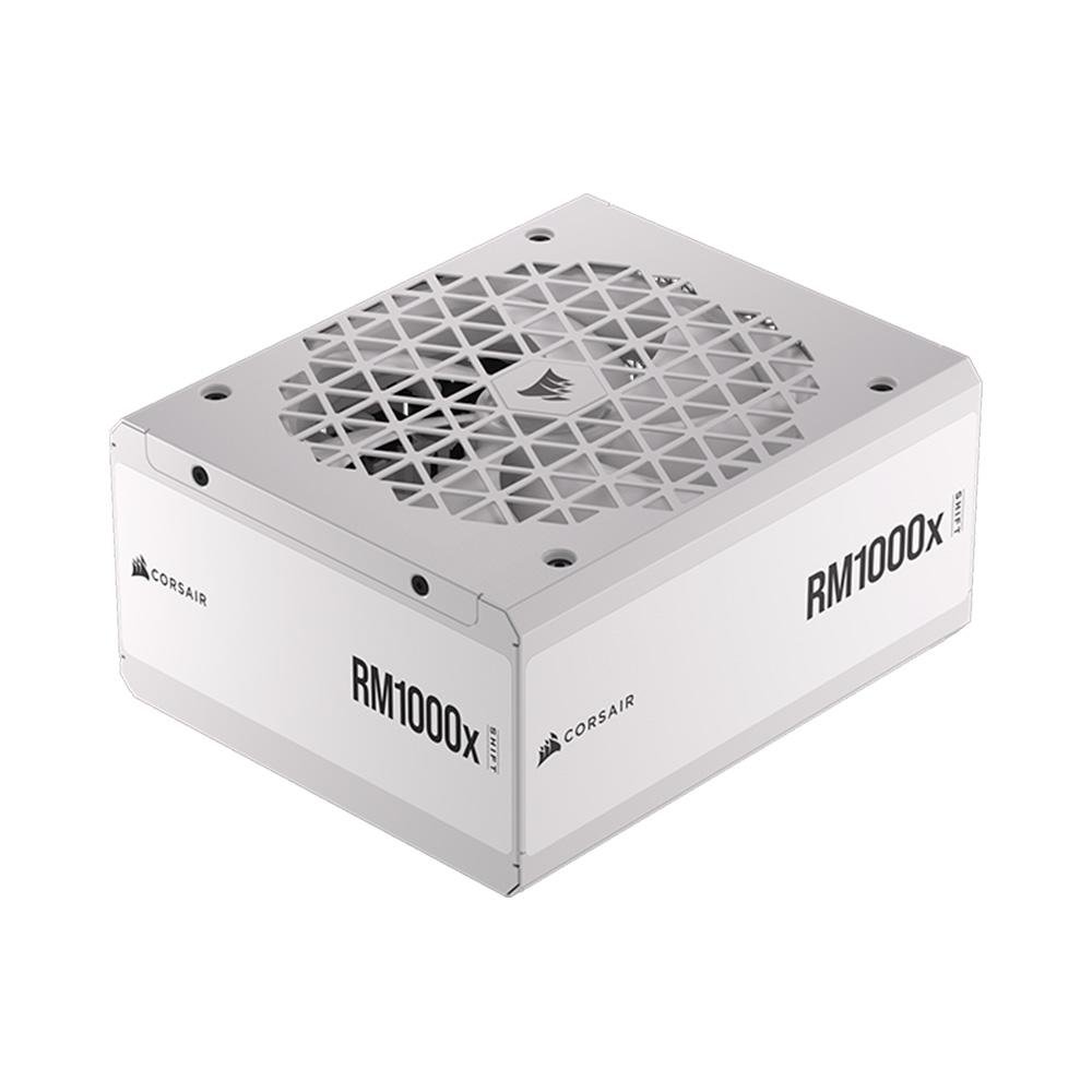 Fonte Corsair RM1000x Shift, 1000W, 80 Plus Gold, Modular, Branco - CP-9020275-BR