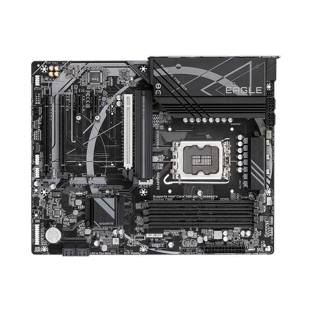 Placa-Mãe Gigabyte Z790 EAGLE, Intel, ATX, DDR5, RGB, Preto - Z790 EAGLE Placa-Mãe Gigabyte Z790 EAGLE, Intel, ATX, DDR5, RGB, Preto - Z790 EAGLE