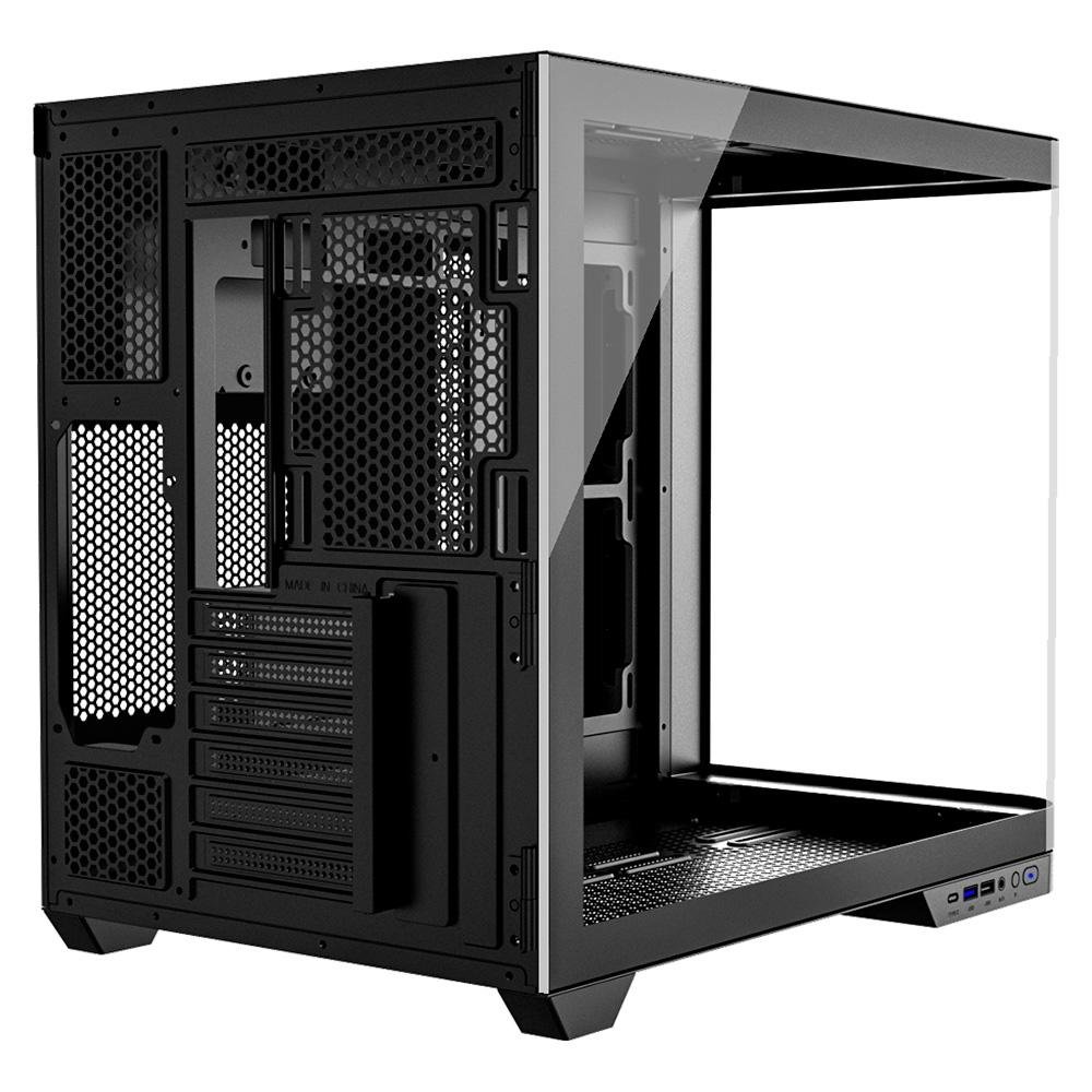 Gabinete Gamer Redragon Wideload Extreme, Mid Tower, ATX, Lateral e Frontal em Vidro Temperado Curvo, Preto - CA-605B