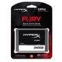 SSD Kingston HyperX Fury 2.5´ 240GB SATA III 6Gb/s Leituras: 500MB/s e Gravações: 500MB/s - SHFS37A/240G