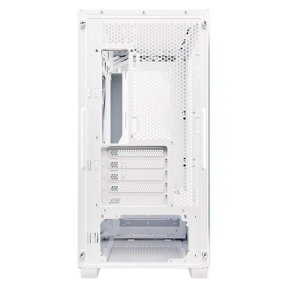 Gabinete Gamer ASUS Prime A21, Mid Tower, M-ATX, Lateral em Vidro Temperado, Sem FANs, Branco - 90DC00H3-B00000