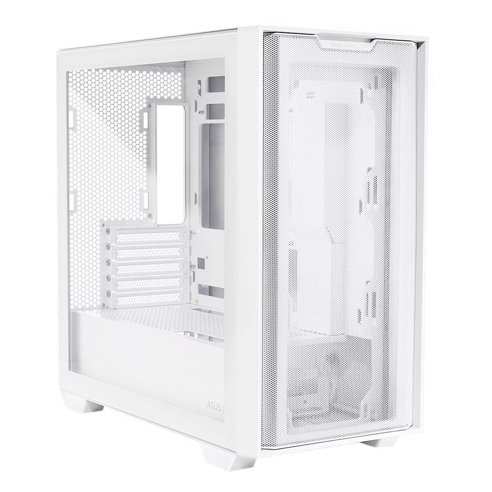 Gabinete Gamer ASUS Prime A21, Mid Tower, M-ATX, Lateral em Vidro Temperado, Sem FANs, Branco - 90DC00H3-B00000