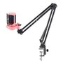 Microfone Gamer Rise Mode Elite 08 com Suporte de Mesa, RGB, USB-C, Rosa - RM-ME-08-PK