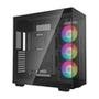 Gabinete Gamer Deepcool CH 780, Full Tower, E-ATX, Lateral e Frente em Vidro Temperado, Kit Cooler Fan ARGB, Preto - R-CH780-BKADE41-G-1