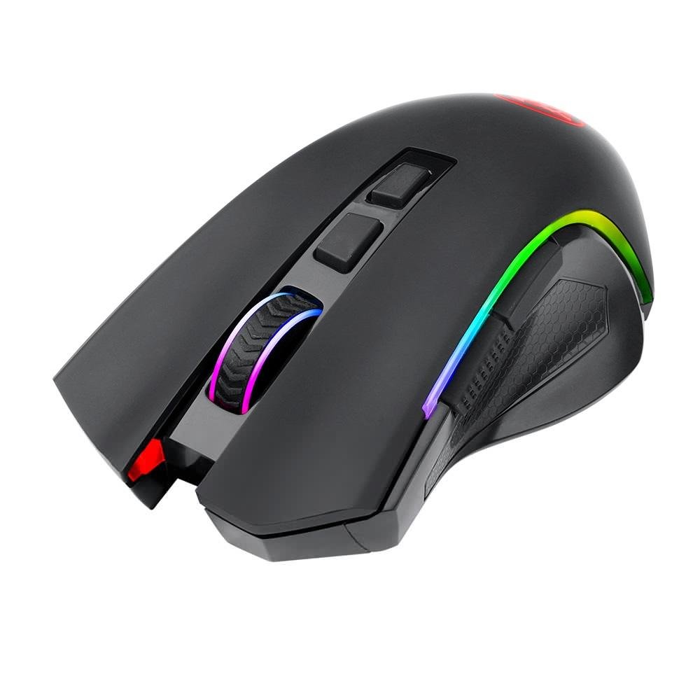 Mouse Gamer Sem Fio Redragon Griffin, 8000 DPI, 8 Botões, Wireless, Preto - M602-KS