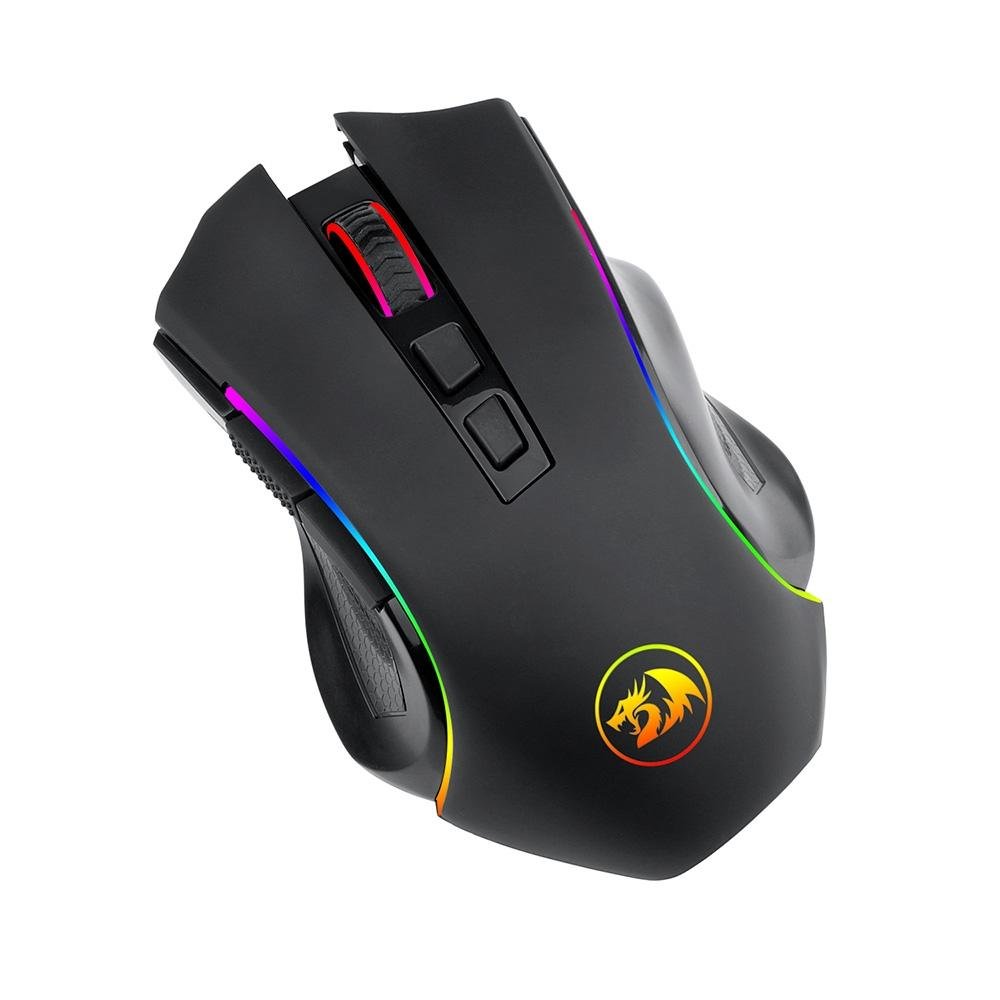 Mouse Gamer Sem Fio Redragon Griffin, 8000 DPI, 8 Botões, Wireless, Preto - M602-KS
