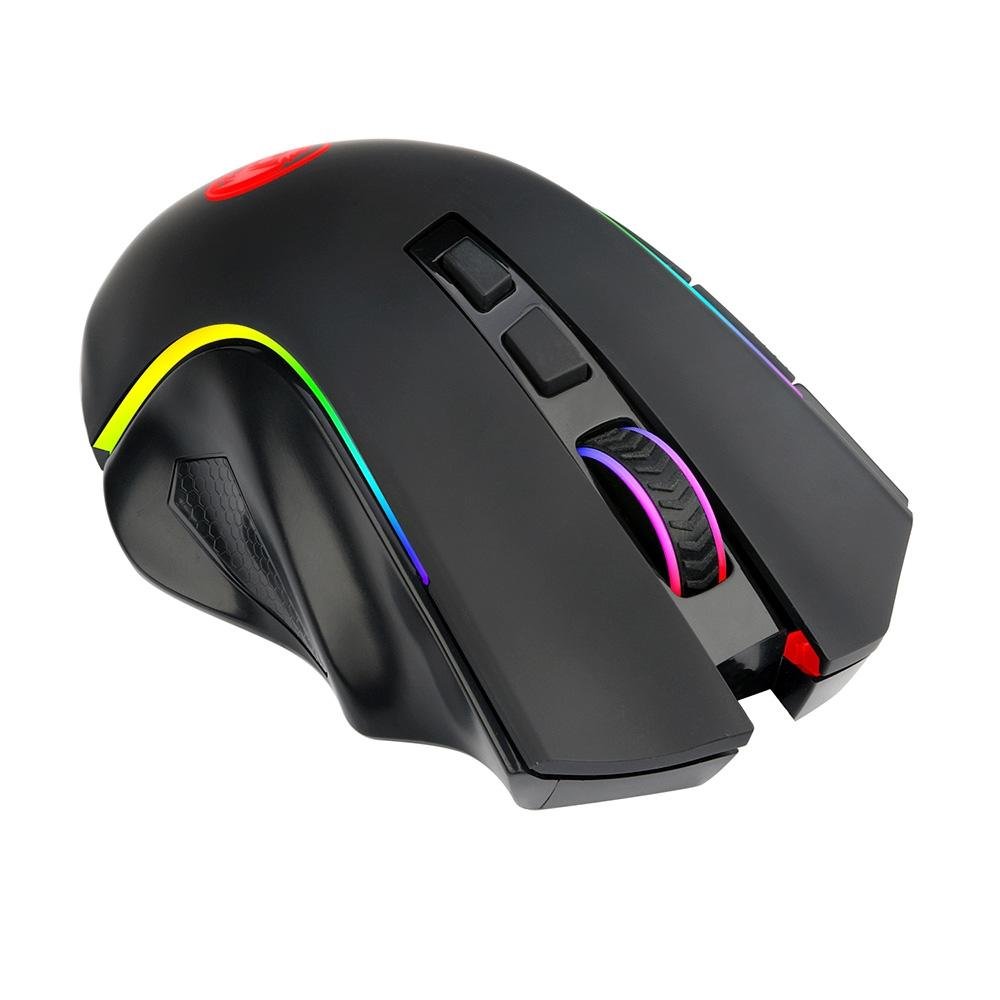 Mouse Gamer Sem Fio Redragon Griffin, 8000 DPI, 8 Botões, Wireless, Preto - M602-KS