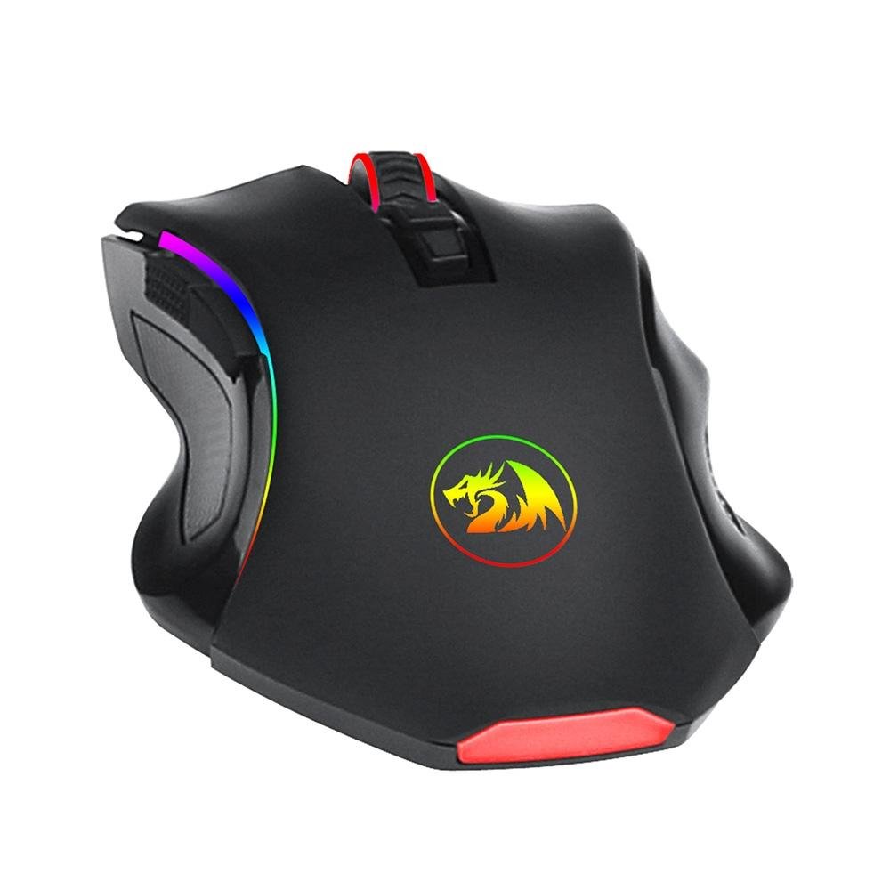 Mouse Gamer Sem Fio Redragon Griffin, 8000 DPI, 8 Botões, Wireless, Preto - M602-KS