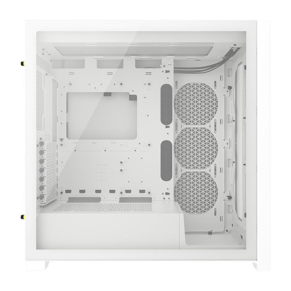 Gabinete Gamer Corsair 5000D AIRFLOW CORE Tempered Glass Mid-Tower, Branco - CC-9011262-WW