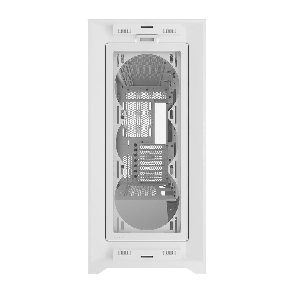 Gabinete Gamer Corsair 5000D AIRFLOW CORE Tempered Glass Mid-Tower, Branco - CC-9011262-WW